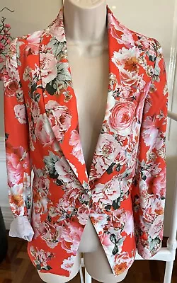 DECJUBA Floral Print Lightweight Jacket - Size 12 • $14