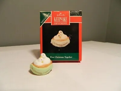 Hallmark  First Christmas Together  Love Birds Miniature Ornament 1990 • $2.99