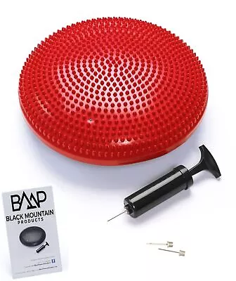 Black Mountain Products Exercise Balance Stability Disc With Hand Pump Red • $22.36