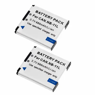 2PCS NB-11L NB11L Battery For Canon Powershot SX410 IS IXUS 285HS 180 175 • £11.99