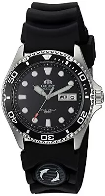 Orient Men 'Ray II Rubber' Japanese Automatic Steel Diving Watch FAA02007B9 • $281.37