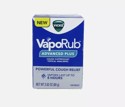 Vicks VapoRub Advanced Plus Ointment 2.82 Oz - Brand NEW! • $10.39