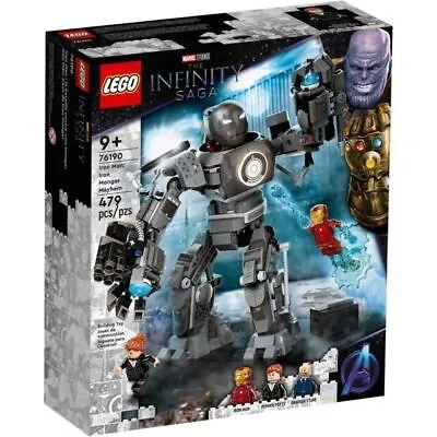 Brand New LEGO Marvel Super Heroes: Iron Man Iron Monger Mayhem (76190) • $84.99