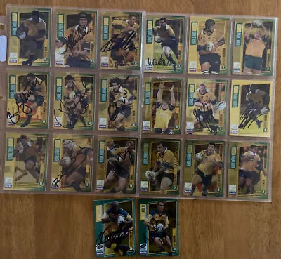 $120 • Buy Weet-Bix Rugby Union Australia Wallaby Gold Signed Cards Complete Set (20)