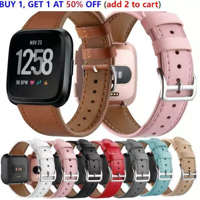 For Fitbit Versa 3 / Sense Leather Watch Band Replacement Bracelet Wrist Strap • $14.99