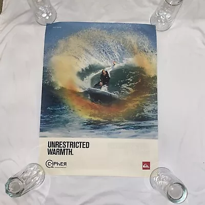 Vintage Quicksilver Kelly Slater And Dane Reynolds Double Sided Poster 18” X 24” • $25