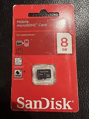 **BRAND NEW** SanDisk 8 GB Micro SDHC Memory Card Mobile • $8