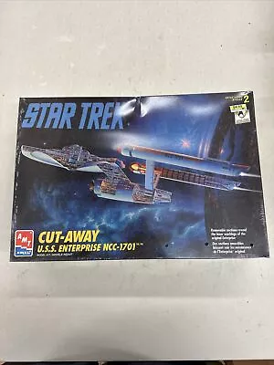 AMT ERTL Star Trek USS ENTERPRISE NCC 1701 Cut-Away Plastic Model Kit NIB Sealed • $35