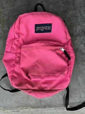 JanSport Super Break Hot Pink Backpack Day Pack School *READ • £13.29