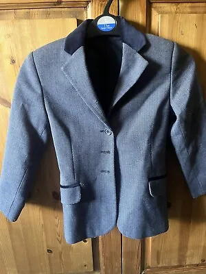 Tagg Blue Tweed Show Jacket Children Size 24 • £25