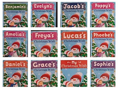 £3.99 • Buy Christmas Wish Story Books, Personalised. Childrens / Kids Book Hardback. 