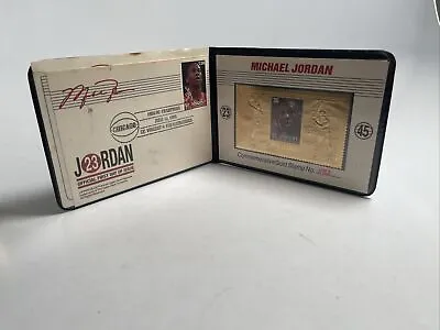 SSCA First Day Issue Michael Jordan $30 Gold Stamp Numbered 1132 St Vincent COA • $49.99