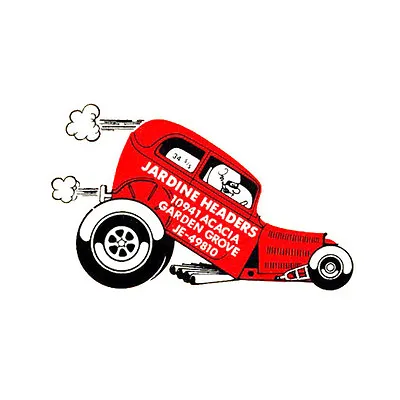 Jardine Headers Vintage Hot Rat Rod Drag Racing Decal Sticker • $5