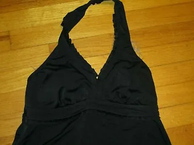 Liz Lange Maternity Black Halter Swim Top Size Medium • $13.99