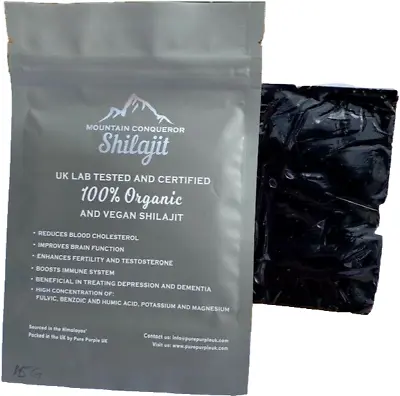 TESTED UNDILUTED SEMI-SOLID HIMALAYAN SHILAJIT-Fulvic Acid & Potent Minerals 20G • £13.99