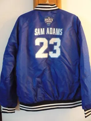 Sam Adams Varsity Satin March Madness Brackets & Beers  Bomber Jacket NWT Large • $20