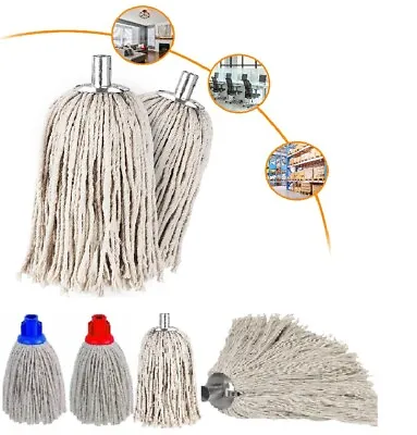 £5.95 • Buy Mop Head Cotton Mops Heads String Floor Sweep Cleaning Steel Plastic Socket New