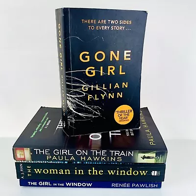 $33.74 • Buy 4x Thriller Bundle Lot Gone Girl + Girl On The Train + Woman In The Window +