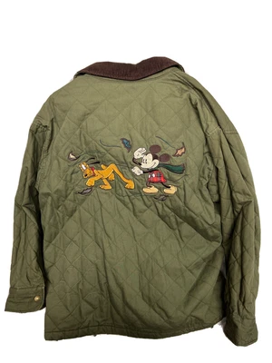 $129.99 • Buy Vintage Rare Disney Store Autumn Hunting Quilted Chore Jacket Adult Size Large