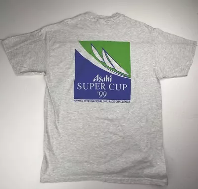 Vtg ASAHI Super Cup ‘99 Hawaii International Sail Race Challenge T-shirt Large • $18.99