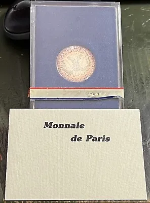 1984 France 100 Francs Silver Marie Currie Rainbow Toned Mint Sealed Box Coa • $49.95