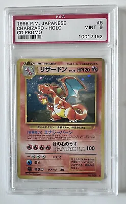 $300 • Buy Pokemon Charizard PSA 9 Holo Japanese No 006 1998 CD Promo PSA Mint 9 Graded