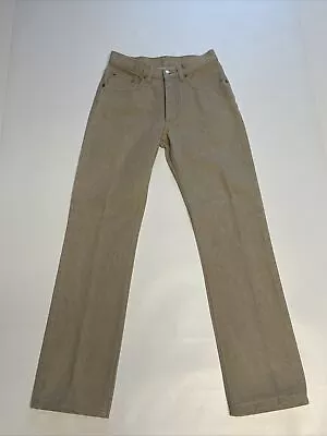 Vintage Helmut Lang Raw Denim Buttonfly Jeans - 26 - Beige • $95