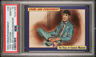 1992 Crime And Punishment Trial Of Charles Manson TEX WATSON #28 PSA 10 GEM MINT • $249.99