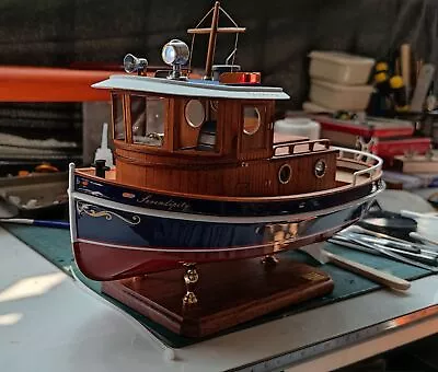 Micro Tug Boat M3 1:12 410mm Wooden Model Ship Kit RC Model Kit • $130