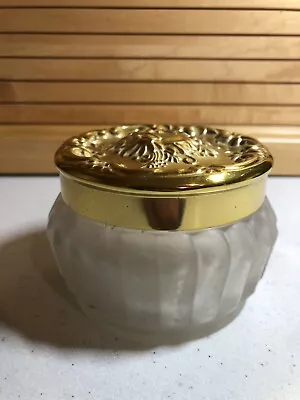 Vintage Estee Lauder Re-Nutriv Face Powder Sheer Shell 3 Oz NYC Empty Jar W/Lid • $15