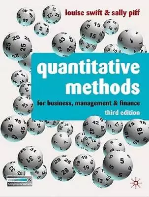 Quantitative Methods: For Business Management And Finance - VERY GOOD • $9.16