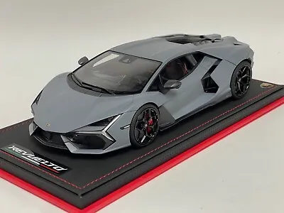 1/18 MR Collection Lamborghini Revuelto Grigio   Gray   Acheso Matt Leather Base • $549.95