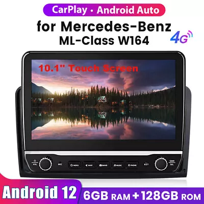 128GB 10.1  Android 12 Car Radio Stereo For Benz W164 X164 ML350 ML450/500 GL450 • $279.99