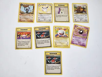 9 Vintage Pokemon Card Bundle - Base Set Jungle Fossil 2nd Edition • $25