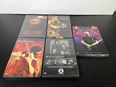 Lot Of 5 Rock Music Concert DVDs Jimi Hendrix The Doors Guns N' Roses Pink Floyd • $24.99