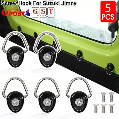 $9.27 • Buy 5-PACK Metal Tie-Down Anchors D-Ring Buckle Cargo Net For Suzuki Jimny 2019-2022