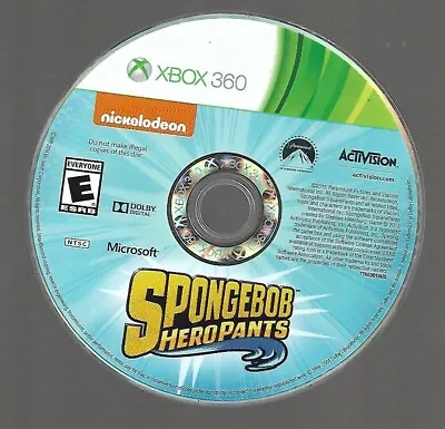 SpongeBob HeroPants (Microsoft Xbox 360 2015) Disc Only! • $13