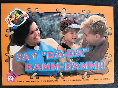 1994 Topps The Flintstones Movie Sticker Card Bamm Bamm #2 • $5.12