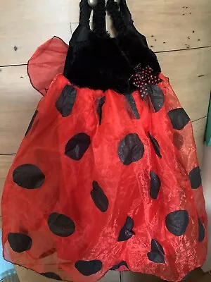 Girls Ladybug Dress Up Ladybird  I Want To Be Brand Age 3 To 4 • £3