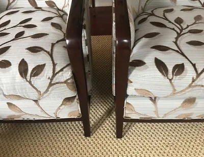 Baker Furniture Cut Velvet Armchairs Pair • $950