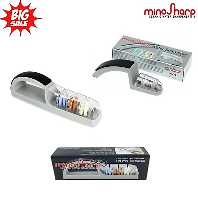 $59.95 • Buy Global Minosharp 2 Stage Or 3 Stage Ceramic Water Knife Sharpener Made In Japan