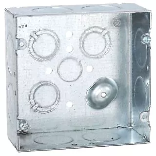 RACO 258 Electrical Outlet Box 4-11/16  Square Welded 2-1/8  Deep 1 PC • $8.82