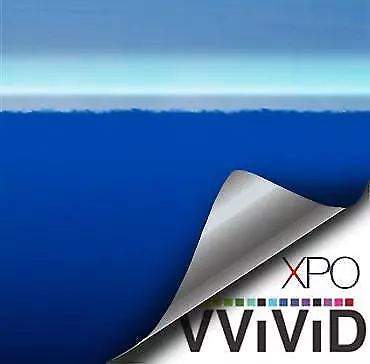 VVivid Xpo Gloss Navy Blue Vinyl Car Wrap Film | V140 • $1.99