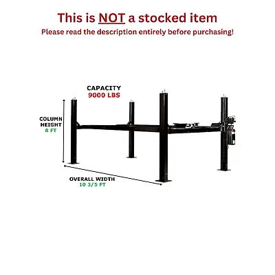 Challenger Lifts Home Car Lift - 9000 Lb Capacity Cl4p9w • $7500