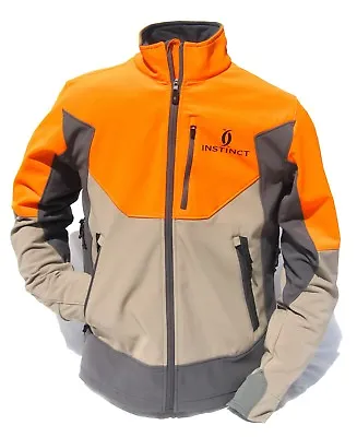 Cabela's INSTINCT Waterproof Windshear SoftShell Upland Tan Blaze Hunting Jacket • $159