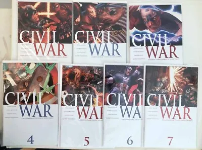 CIVIL WAR #1-7 Complete Set 2006 MARVEL EXCELLENT CONDITION Millar/McNiven • $69