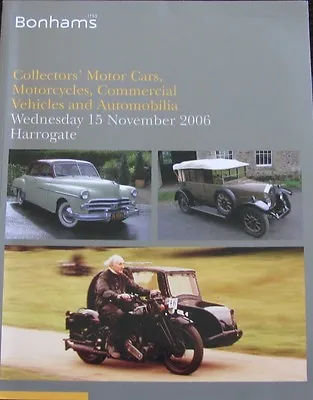 BONHAMS Collectors Motor Cars Motorcycles Commercial Vehicles And Automobilia • $12.95