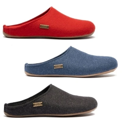 Haflinger FUNDUS Womens Slip On Comfortable Breathable Wool Slippers • £54.17