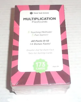 Think Tank Scholar Multiplication Flash Cards 173 Cards NEW • $5.09