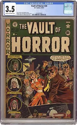 Vault Of Horror #20 CGC 3.5 1951 4144022002 • $385